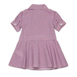Dsquared2 Kids Abito con Fantasia a Quadretti per Neonate