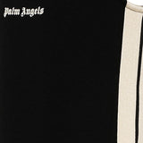 Palm Angels Kids Abito Nero con Bande Laterali per Bambina