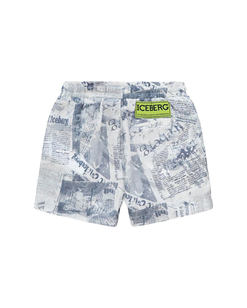 Iceberg Kids Bermuda Bianco Fantasia per Neonati