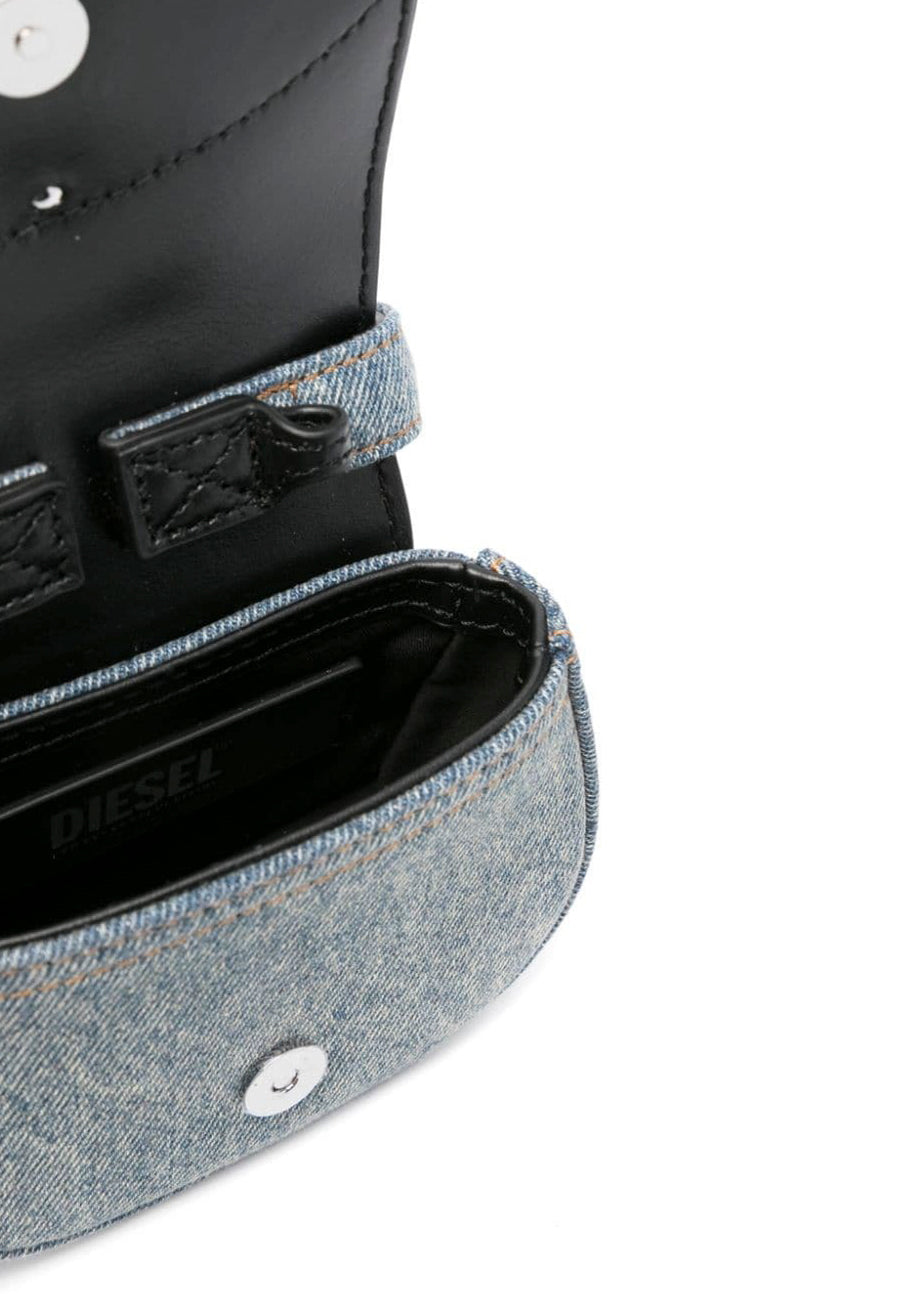 Diesel Kids Borsa a Spalla Jeans con Strass 1DR per Bambine (dettaglio)