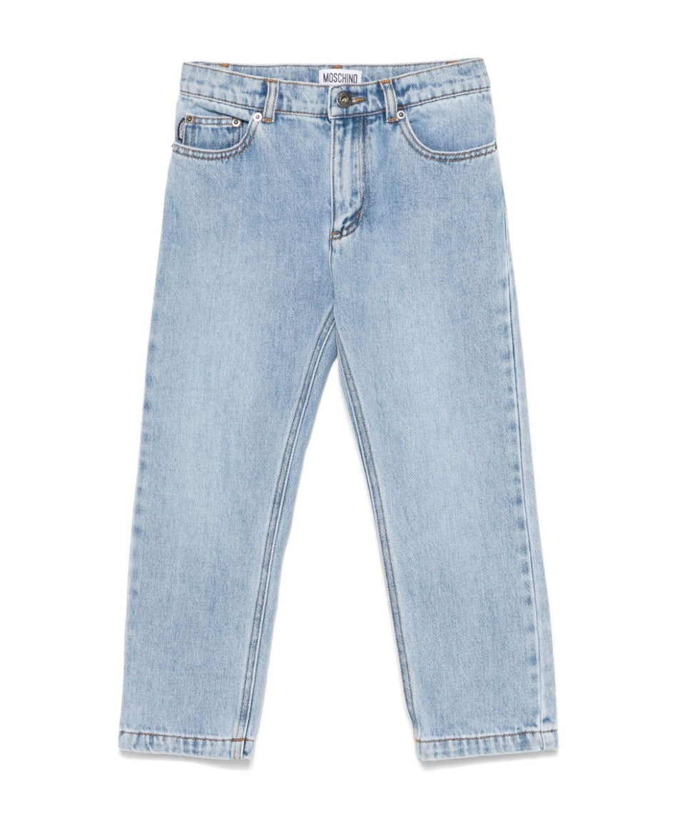 Moschino Kids Jeans in Denim Slim Fit per Bambini