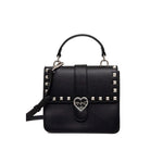 Pinko Kids Borsa a Tracolla Nera con Borchie per Bambine