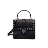 Pinko Kids Borsa a Tracolla Nera con Borchie per Bambine