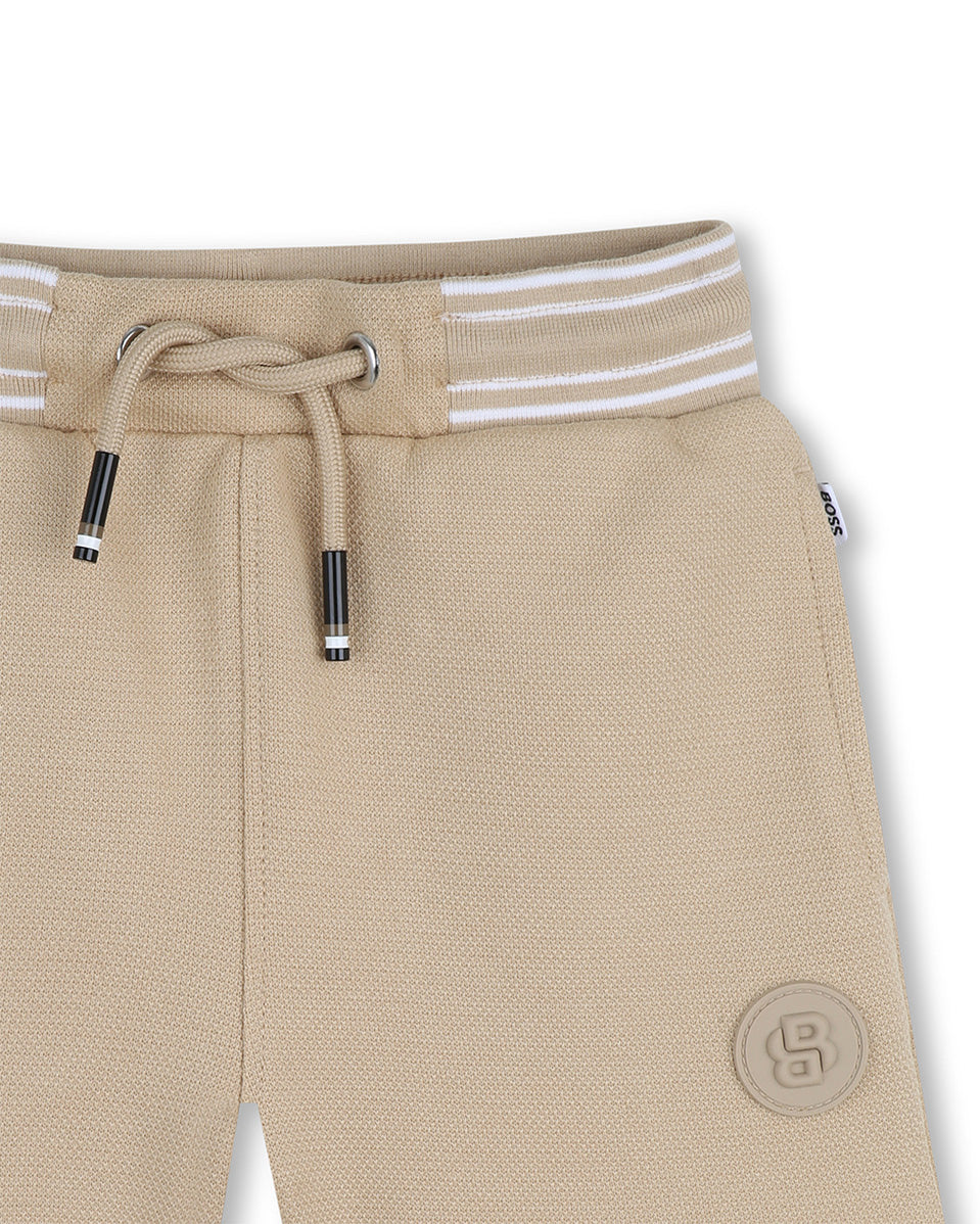 Boss Kids Bermuda Beige in Cotone per Neonati