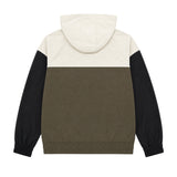 Yes London Kids Felpa Bianco Nero e Verde con Patch Logo per Bambini