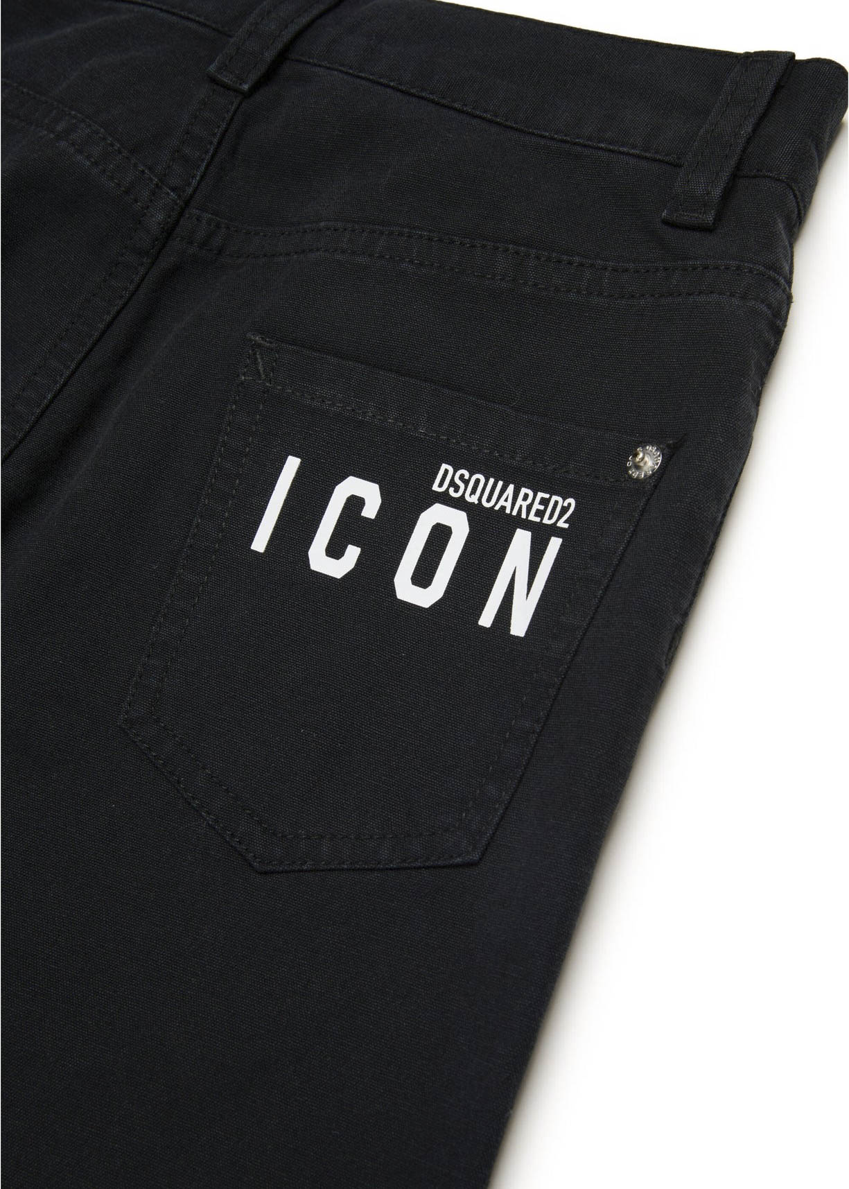 Dsquared2 Kids Jeans in Denim Neri ICON per Bambini