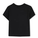 Boss Kids T-Shirt Nero con Stampa per Neonati