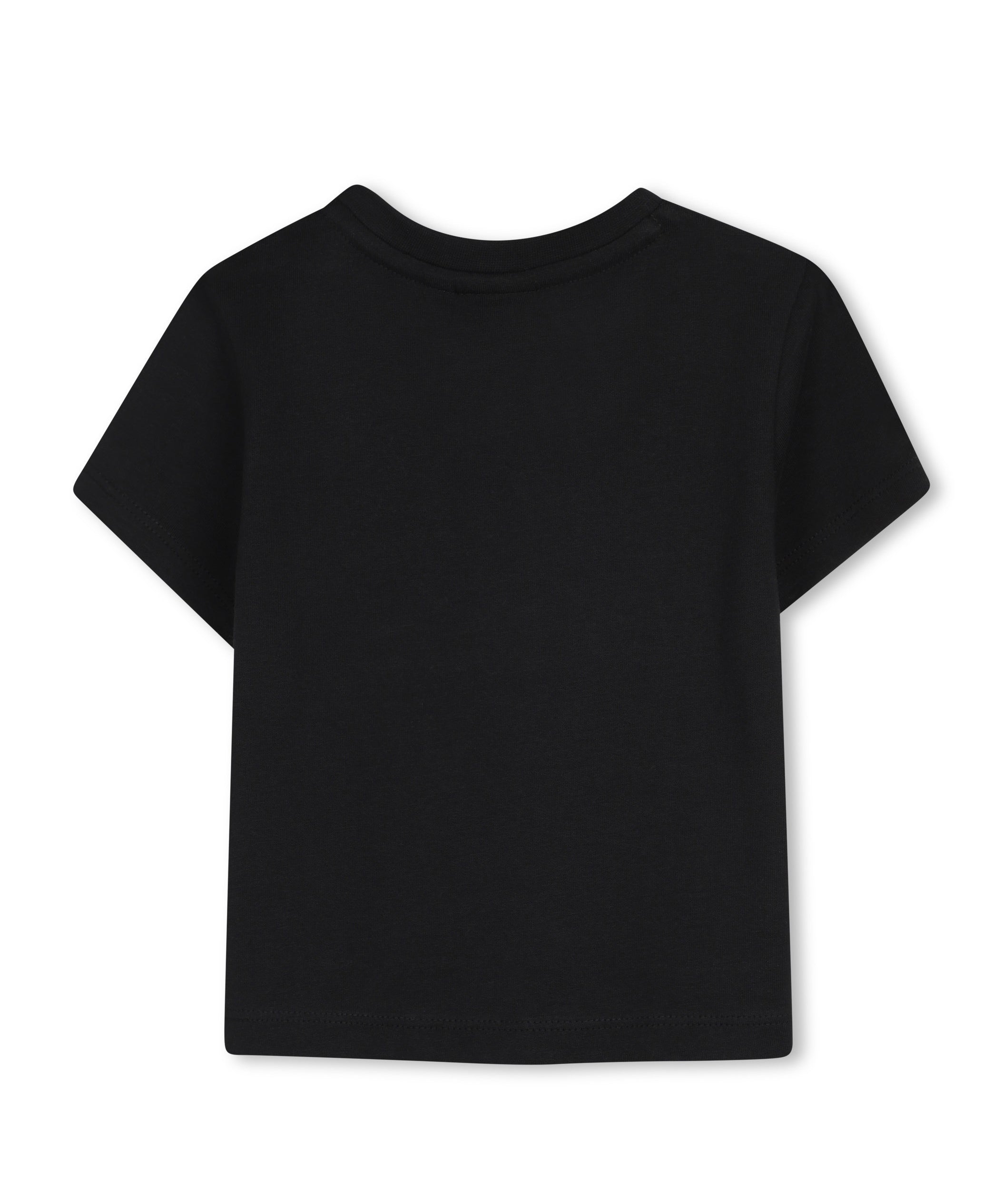 Boss Kids T-Shirt Nero con Stampa per Neonati