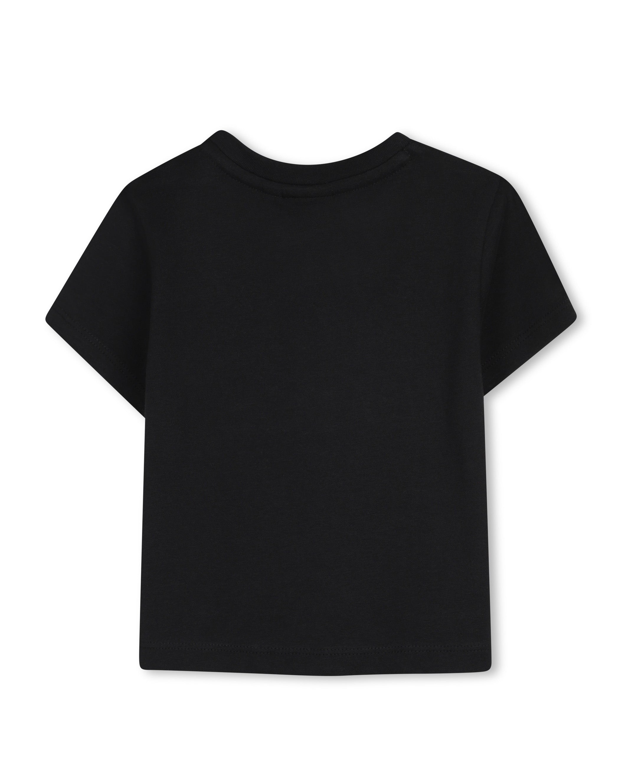 Boss Kids T-Shirt Nero con Stampa per Neonati