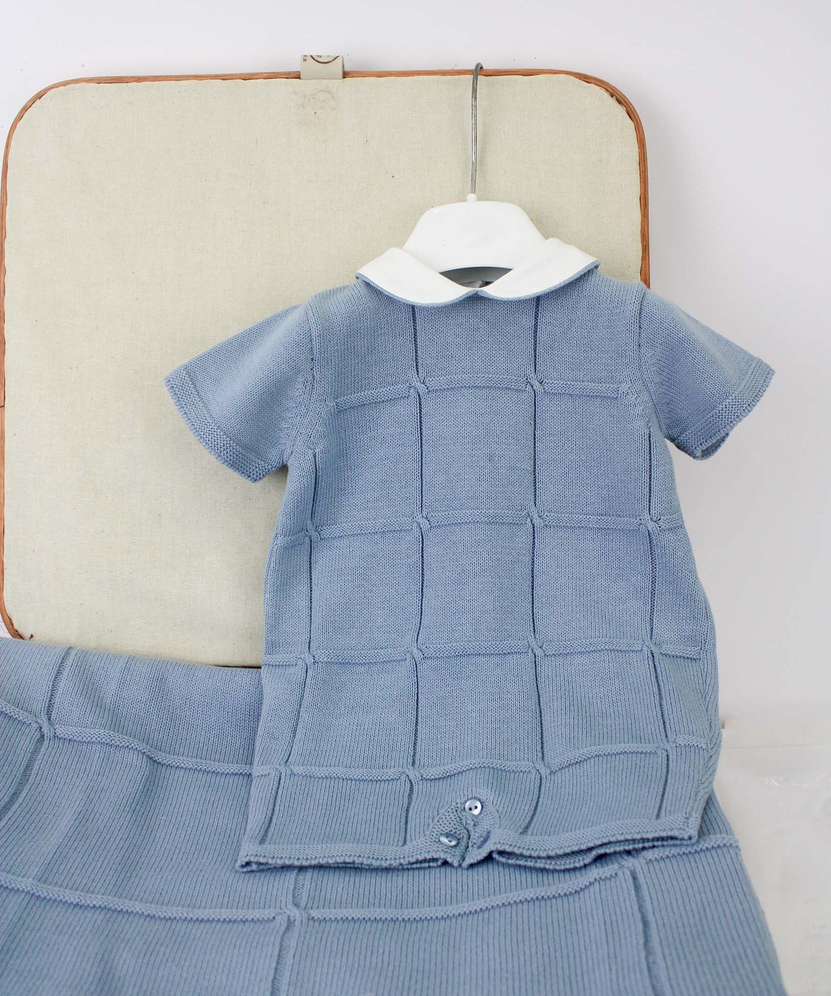 Le Coconne Pagliaccetto Celeste per Neonati