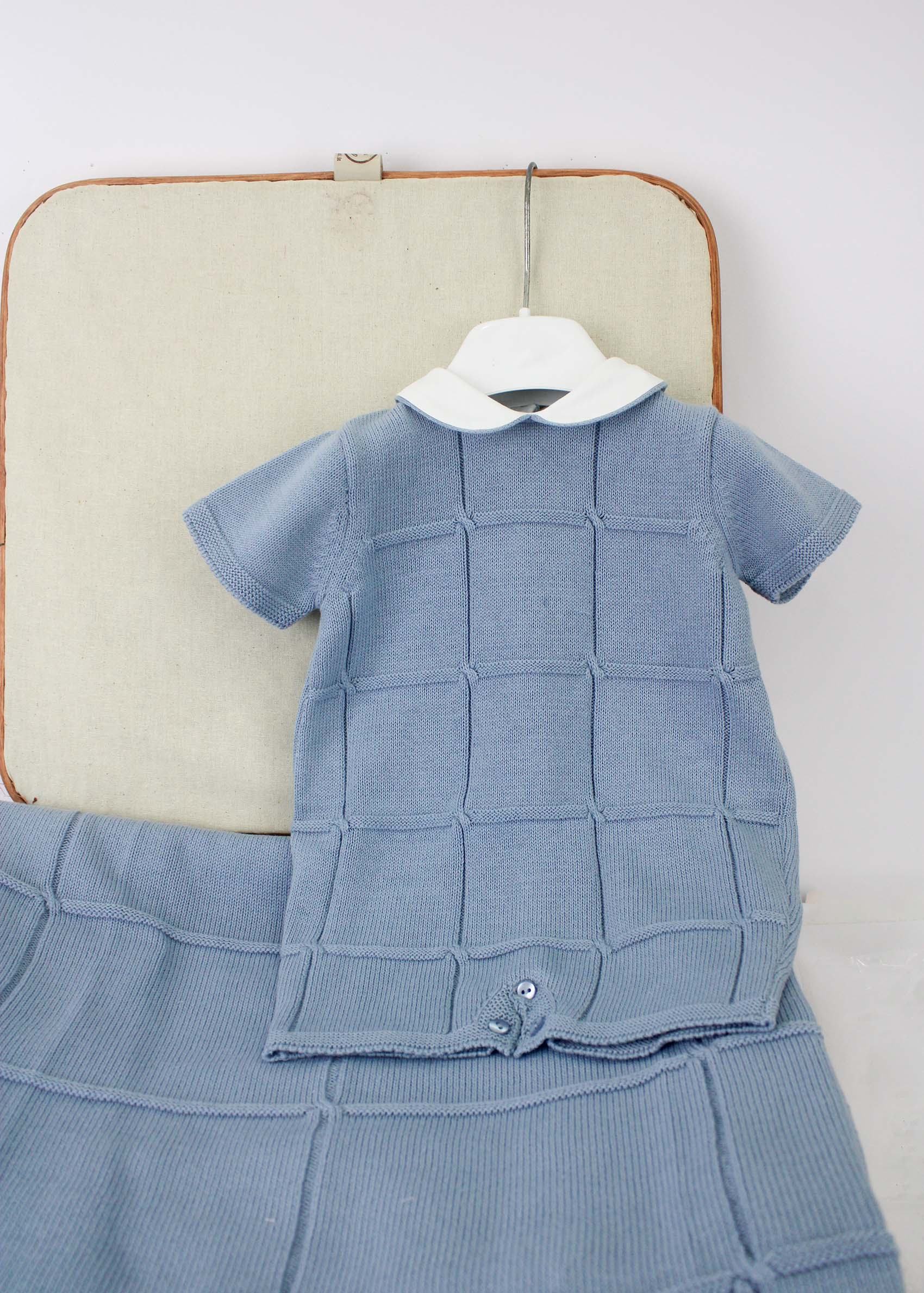 Le Coconne Pagliaccetto Celeste per Neonati