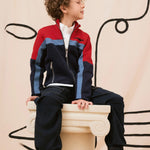 Dsquared2 Kids Felpa Bicolore Con Zip per Bambini