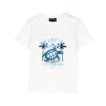 EffeK T-Shirt Bianca con Stampa Summer per Neonati (fronte)