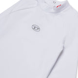 Diesel Kids T-shirt Bianca con Oval D per Neonate (dettaglio)