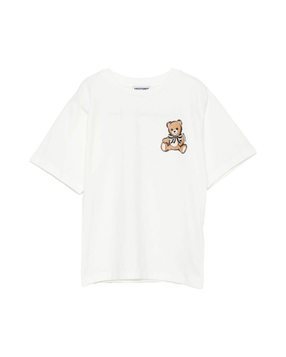 Moschino Kids T-shirt Panna con Teddy per Bambine
