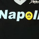 Barrow Kids T-Shirt Nera con Stampa Napoli Unisex per Bambini