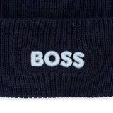 Boss Kids Cappello in Cotone Marine per Neonati