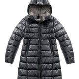 Blauer Kids Giubbino Lungo con Cappuccio Grigio Adelaide Junior per Bambine