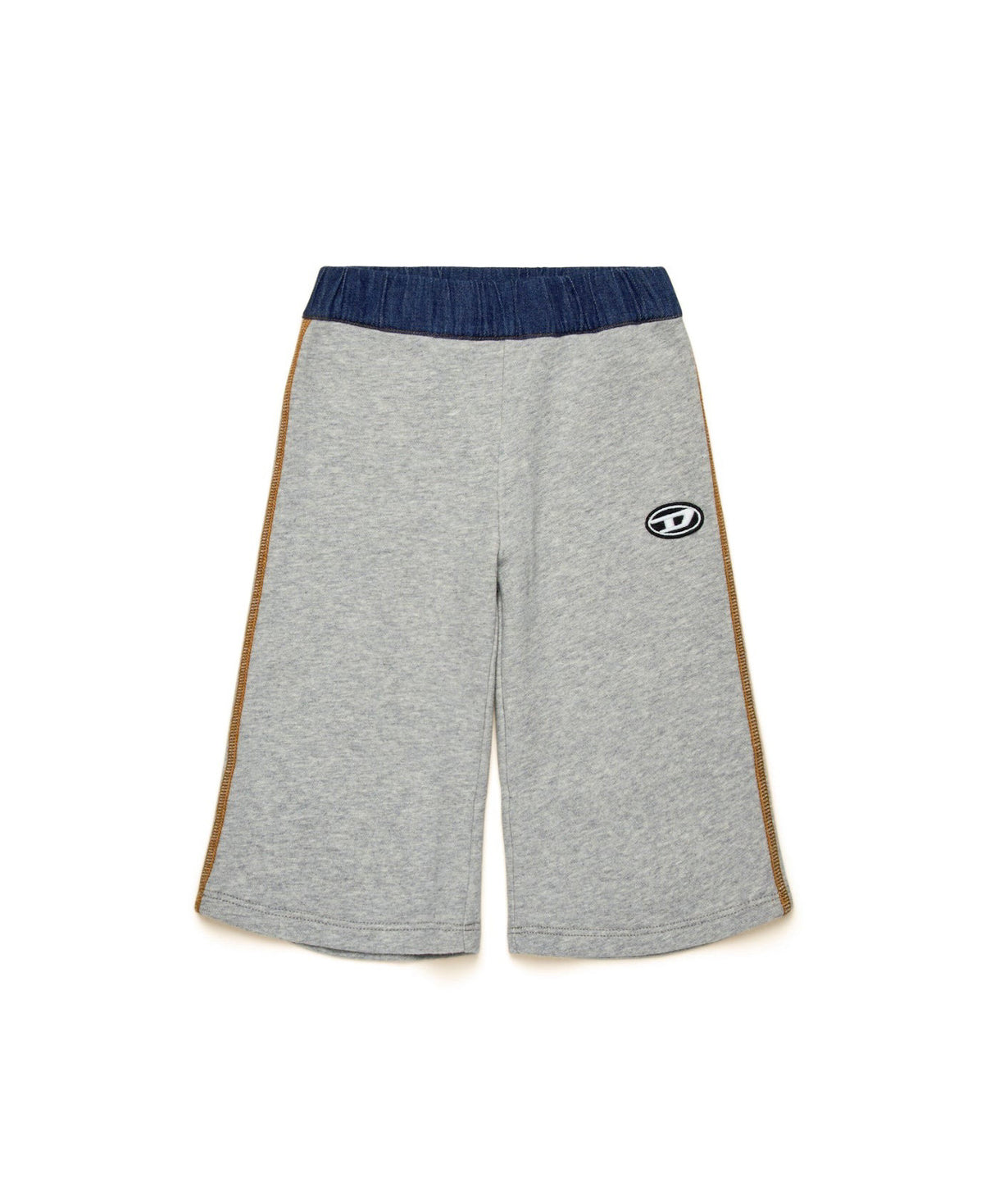 Diesel Kids Pantaloni Wide Leg in Tuta Grigi per Neonate