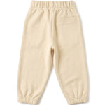 Palm Angels Kids Pantalone Panna con Logo Rosa per Neonate