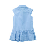Iceberg Kids Baby Girls Light Blue Striped Dress