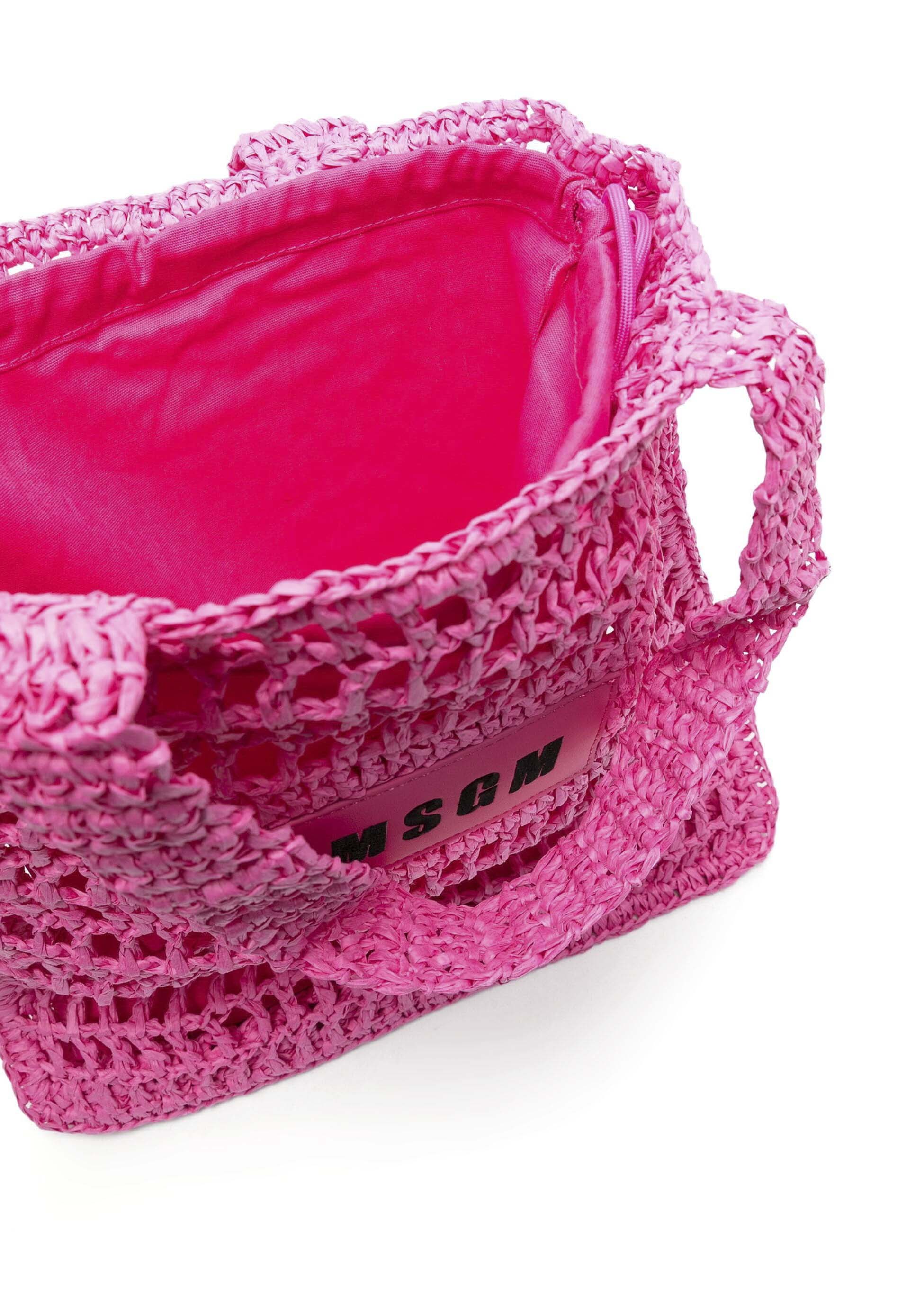 MSGM Kids Borsa a Spalla Fucsia Florence Kids (dettaglio)