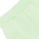 Barrow Kids T-shirt Bianca con Stampa Retro con Shorts Verdi per Neonati
