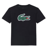 Lacoste Kids T-Shirt Nero con Logo Coccodrillo Unisex