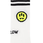Barrow Kids Calzini Off-White con Logo Unisex