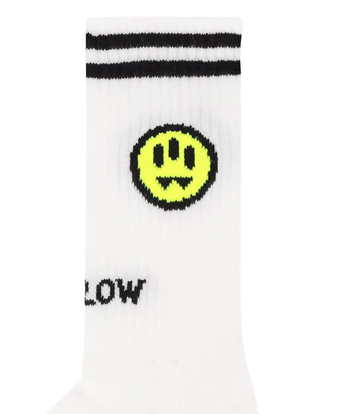 Barrow Kids Calzini Off-White con Logo Unisex