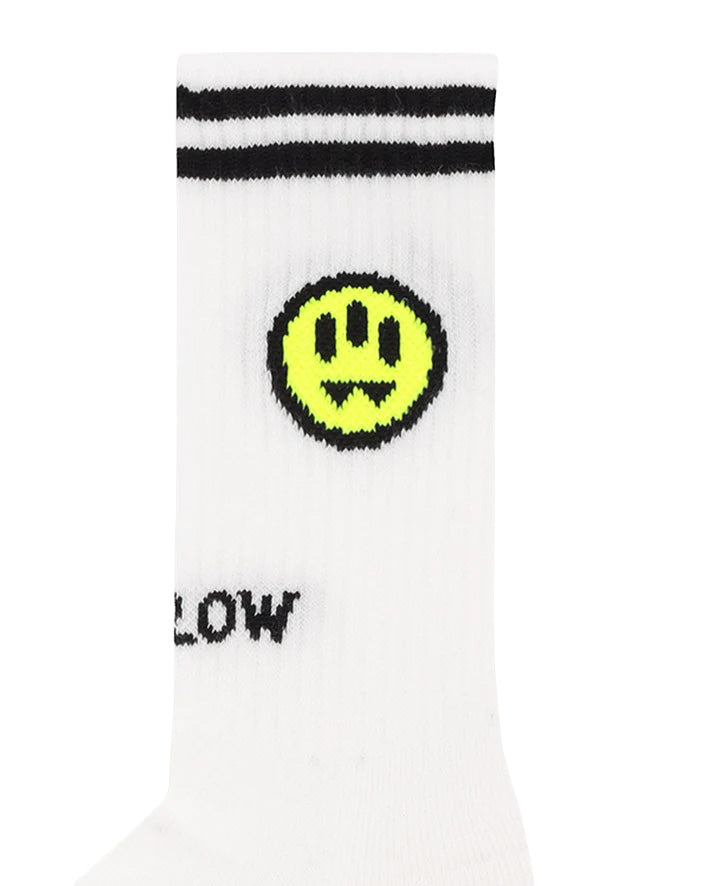Barrow Kids Calzini Off-White con Logo Unisex
