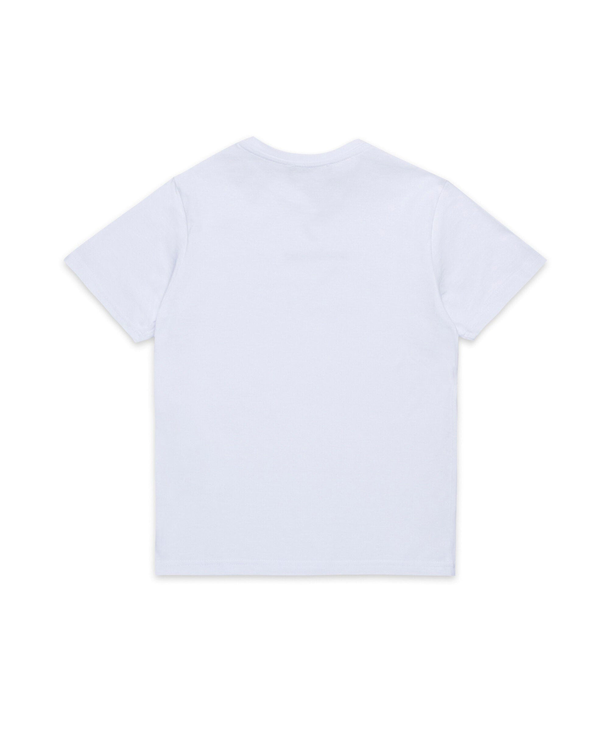 Dsquared2 Kids T-shirt Bianca con Canadian Leaf per Bambini