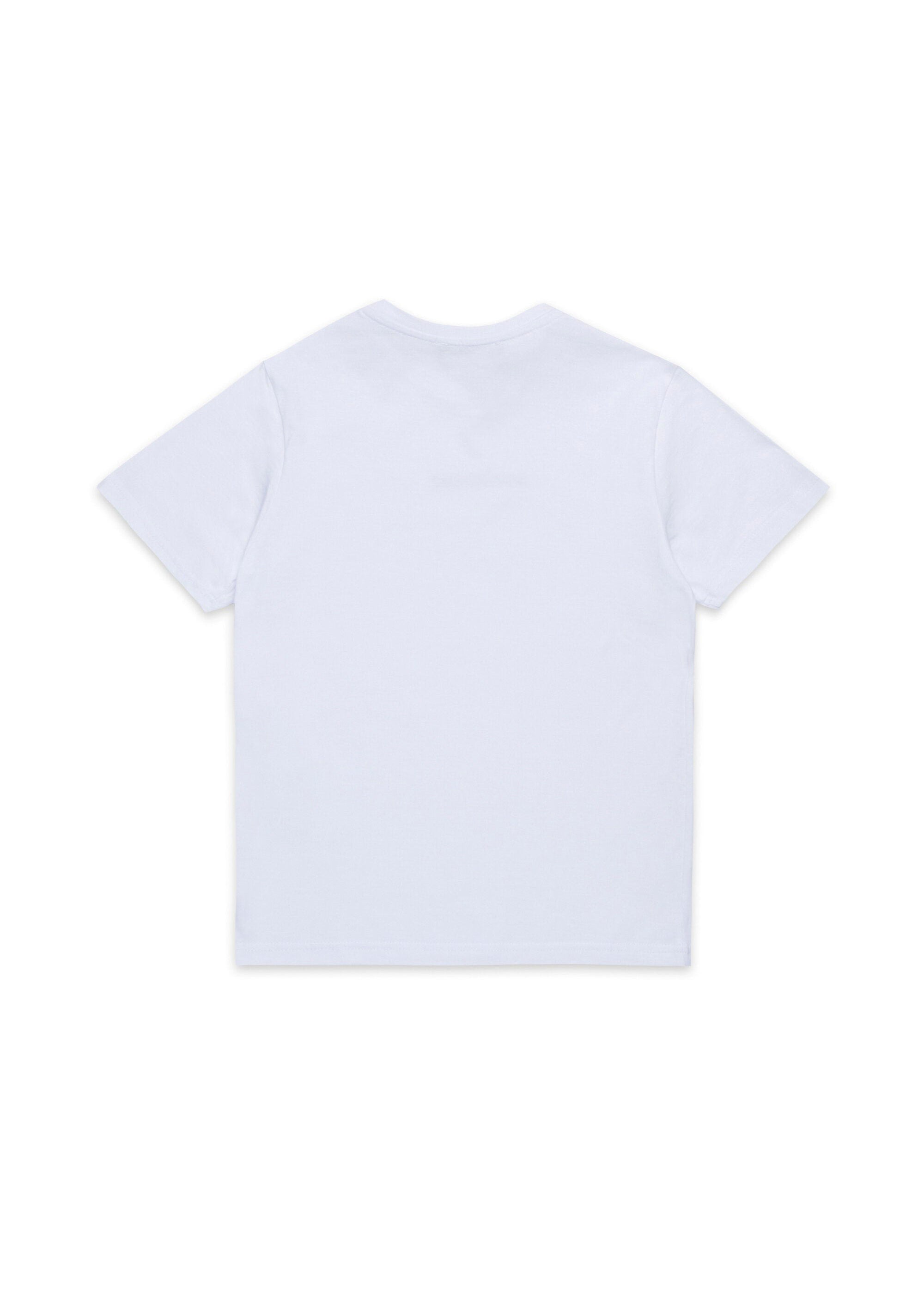 Dsquared2 Kids T-shirt Bianca con Canadian Leaf per Bambini