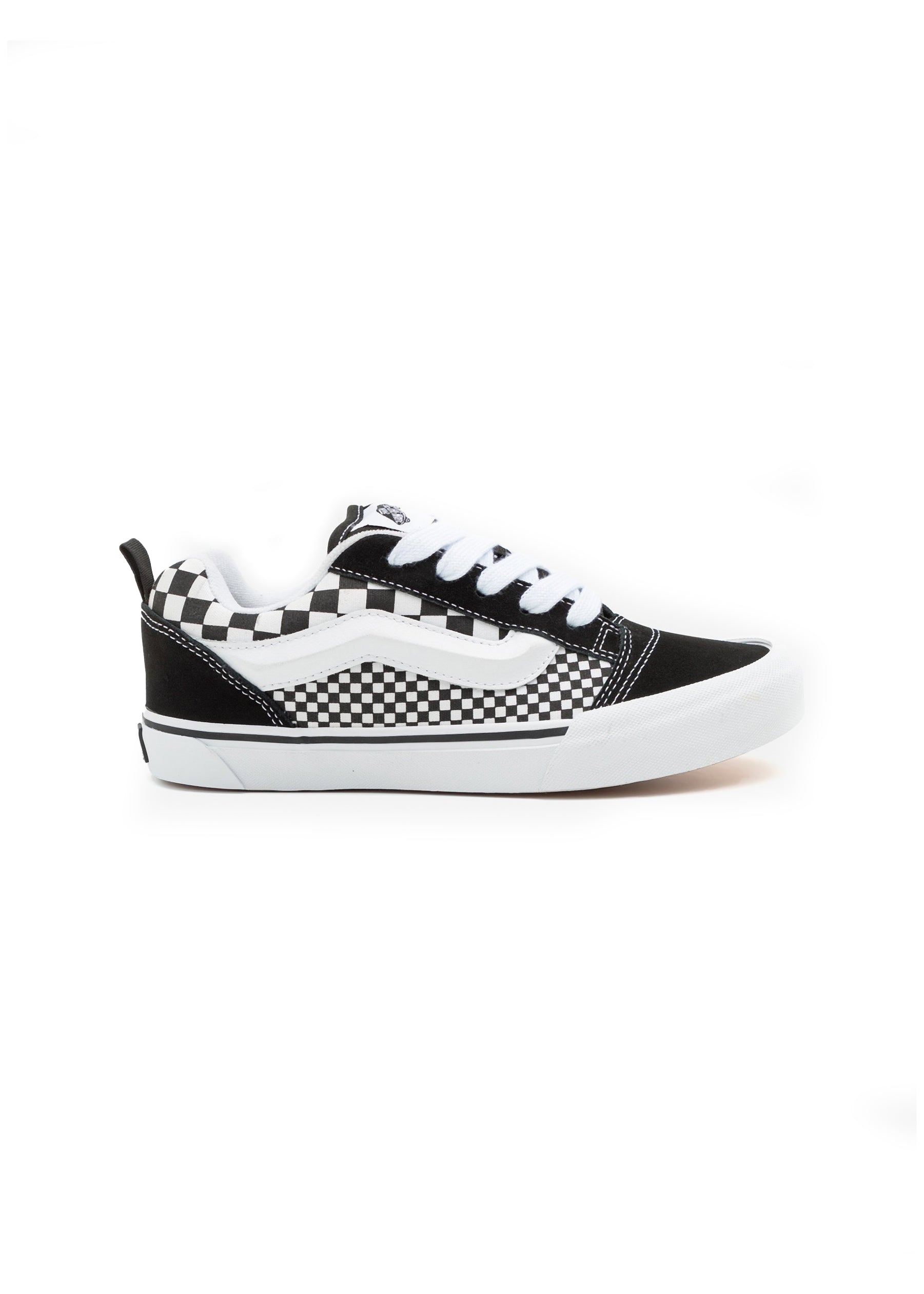 Vans Kids Knu Skool Checker Nero/Bianco per Bambini