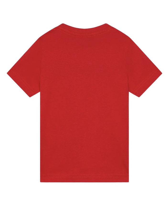 Dsquared2 Kids T-Shirt Rosso con Logo per Neonati