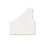Twinset Kids Top Off-White con Logo per Bambine