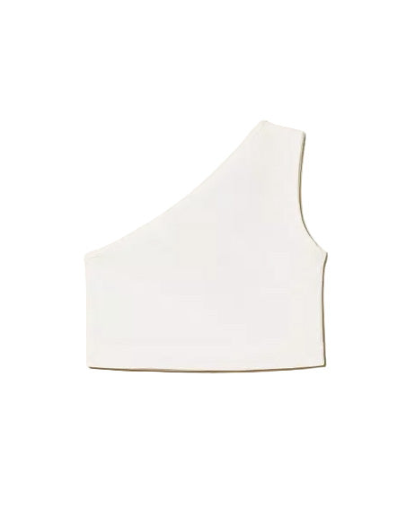 Twinset Kids Top Off-White con Logo per Bambine