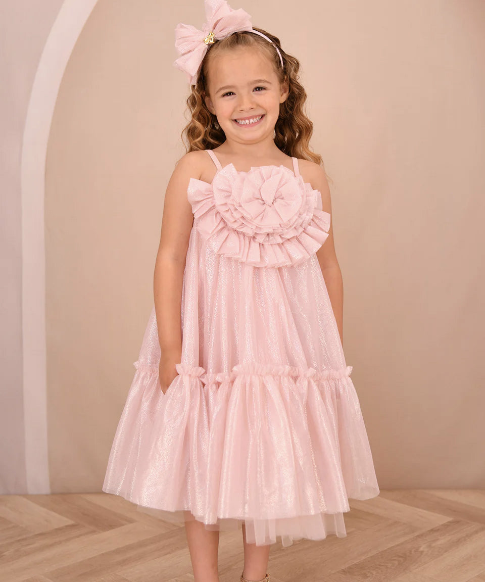 Angel's Face Kids Rosheen Abito Rosa Cipria per Bambine