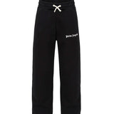 Palm Angels Kids Pantalone Nero con Logo per Bambini