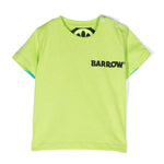 Barrow Kids T-shirt Cedro con Stampa Logo e Smile fronte