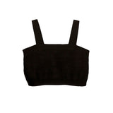 Twinset Kids Top Nero con Logo per Bambine