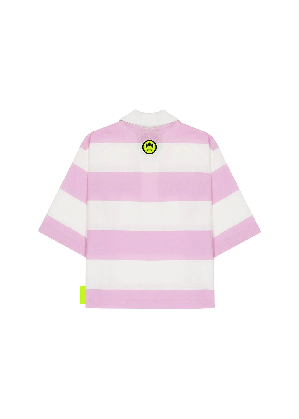 Barrow Kids Polo a Righe Bianco/Rosa per Bambine (retro)