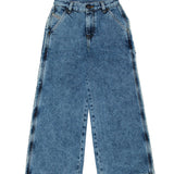 Diesel Kids Pantalone in Denim con Ricamo Rosa sul Retro per Bambine