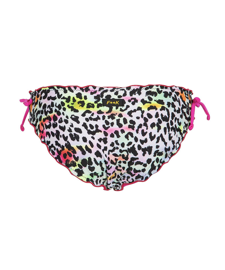 F**K Kids Costume Slip Leopardato Multicolor per Neonate