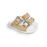 Dsquared2 Kids Sandalo Cammello con Logo per Bambini
