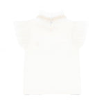 Angel's Face T-shirt Panna con Colletto per Bambine (retro)