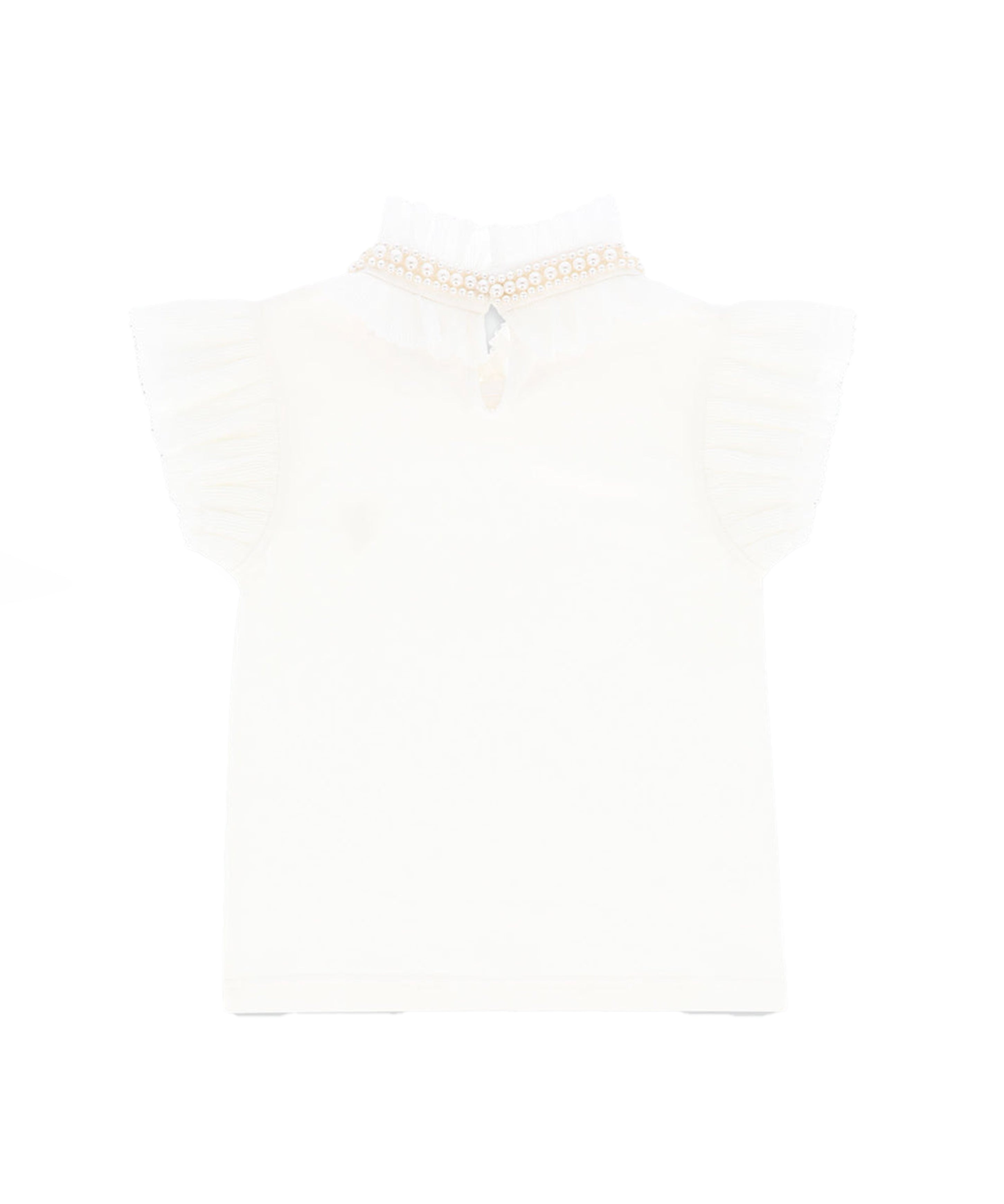 Angel's Face T-shirt Panna con Colletto per Bambine (retro)