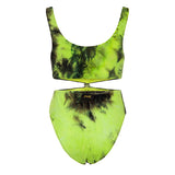 Effek Costume Trikini Fantasia Verde per Bambine