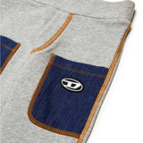 Diesel Kids Pantaloni in Tuta Grigi/Blu per Neonati (dettaglio)