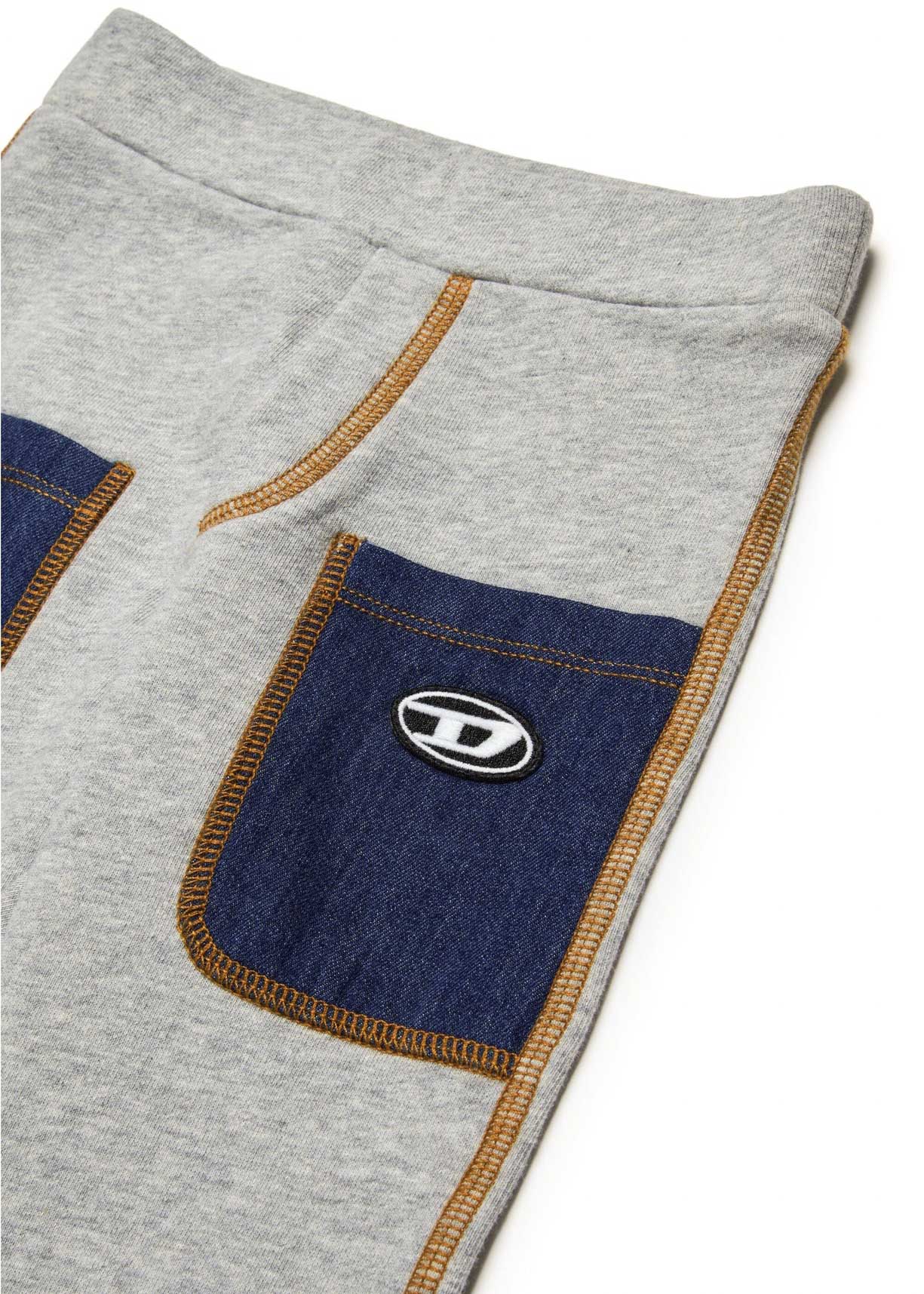 Diesel Kids Pantaloni in Tuta Grigi/Blu per Neonati (dettaglio)